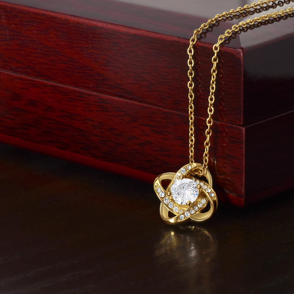 To My Forever Love-Love Knot Necklace